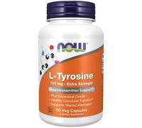 NOW Foods L-Tyrosine, Extra Strength 750mg Vegicaps 90 Vegicaps