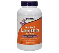 Now Foods Lecithin 1200mg - 200 Softgels for Nervous System Support