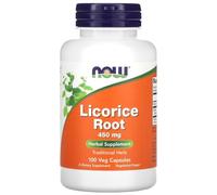 Now Foods - Licorice Root | Digestive and Respiratory Health Support - 450mg, 100 Veg Capsules