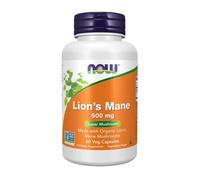NOW Foods Lion's Mane 500mg Capsules 60 Capsules
