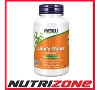 Now Foods Lion's Mane 500mg Super Mashroom Brain Support Organic - 60 vcaps