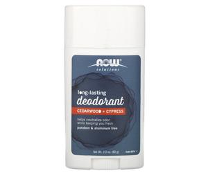 Now Foods, Long Lasting Deodorant, Cedarwood + Cypress, 2.2 oz (62 g)
