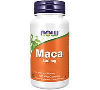 Now Foods Maca, 500mg, Maca Root, Lepidium meyenii, 100 Vegan Capsules, Lab Tested, Soy Free, Vegetarian, Gluten Free, Non GMO
