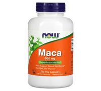 NOW Foods Maca Vitality 500mg Capsules - 250 Vegan Capsules