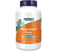 NOW Foods Magnesium 400 mg 180 Capsules, Supports Heart, Bones, Anxiety, PMS