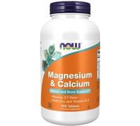 NOW Foods Magnesium & Calcium With Zinc & Vitamin D3 Tablets 250 Tablets