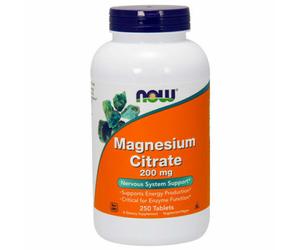 Now Foods Magnesium Citrate 200 mg 250 Tablets 200mg Magnesium Citrate Tablets