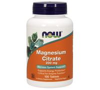 NOW Foods Magnesium Citrate, 200mg 100 tablets - Exp. 07/30