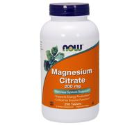 NOW Foods Magnesium Citrate, 200mg 250 tablets - Exp.06/30