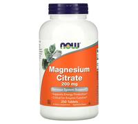 NOW Foods Magnesium Citrate 200mg 250 Tabs | Muscle & Nerve Support