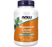NOW Foods Magnesium Citrate 90 Softgels, Fatigue, Muscle Health and Strong Bones