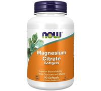 Now Foods Magnesium Citrate, Magnesium Citrate Magnesium Glycinate and Magnesium Malate, 90 Softgels, Gluten Free, Vegetarian, Soy Free, Non-GMO