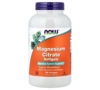 NOW Foods Magnesium Citrate Softgels, 180 softgels