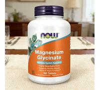 NOW Foods Magnesium Glycinate 180 Tablets High Potency Nervous Muscle Aid