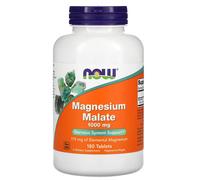 NOW Foods Magnesium Malate 1000mg 180 Tabs | Energy & Nerve Function Support