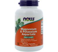 Now Foods, Magnesium & Potassium Aspartate, 120 Capsules