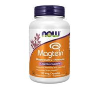 Now Foods Magtein Magnesium L-Threonate 2000 mg — 90 Veg Capsules — Exp 2026
