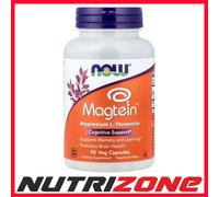 Now Foods Magtein Magnesium L-Threonate 2000 mg — 90 Veg Capsules — Exp 2026