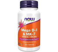 NOW Foods, Mega D-3 & MK-7, 120 Capsules