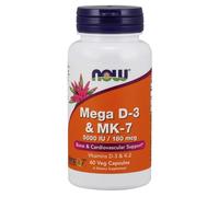 NOW Foods Mega D-3 & MK- Capsules 7 Capsules