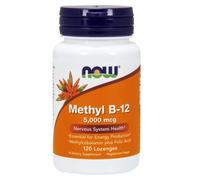 NOW Foods Methyl B-12 With Folic Acid 5000mcg - 120 lozenges
