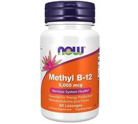 NOW Foods Methyl B-12 with Folic Acid 5000mcg Lozenges 60