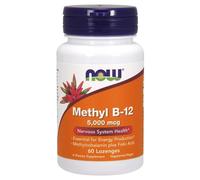 NOW Foods Methyl B-12 with Folic Acid, 5000mcg , 60 lozenges