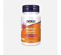 NOW Foods Methyl Folate 1,000mcg 90 Tablets, Co-Enzyme Vitamin B, Active Folate