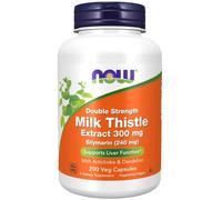 NOW Foods Milk Thistle Extract With Artichoke & Dandelion 300mg Double Strength - 200 vcaps