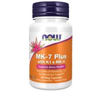 NOW Foods MK-7 Plus With K1 & MK-4 90 Capsules