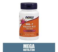 NOW Foods MK-7 Vitamin K2 100mcg 60 Veg Capsules | Immune Bone & Cardiovascular