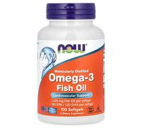 NOW Foods Molecularly Distilled Omega-3 Fish Oil 30/100/200/500 softgels