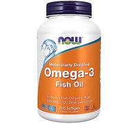 Now Foods, Molecularly Distilled Omega-3, with EPA and DHA, High Dose, 200 Softgels, Lab-Tested, SOYA Free, Gluten Free, Non-GMO