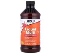 NOW Foods Multivitamin Daily Wellness Support Liquid Iron Free Tropical Orange Flavour - 473ml