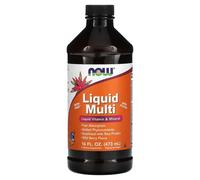 NOW Foods Multivitamin Daily Wellness Support Liquid Iron Free Wild Berry Flavour - 473ml