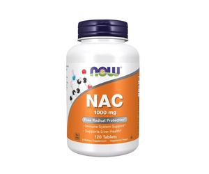 NOW Foods NAC 120 Tabs 1000 mg | N-Acetyl Cysteine (NAC) LONG DATED
