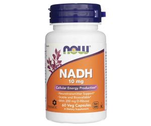 Now Foods NADH 10mg 60 Vegetable Capsules D-Ribose Support