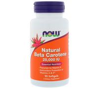 Now Foods, Natural Beta Carotene, 25,000 IU, 90 Softgels