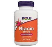 NOW Foods Niacin, 500mg, 250 tabs