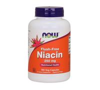 NOW Foods Niacin Flush-Free, 250mg, 180 vcaps