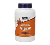 NOW Foods Niacin Flush-Free, 500mg (Double Strength) , 180 vcaps