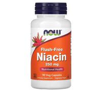 NOW Foods Niacin Flush-Free, 250mg - 90 Vegan Capsules