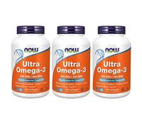 Now Foods Now Foods, (3 Pack) Ultra Omega-3, 180 Softgels