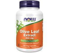 NOW Foods Olive Leaf Extract 500 mg 120 Veg Capsules, Free Radical Scavenger