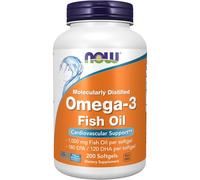 NOW Foods Omega-3 Fish Oil Heart & Brain Support - 200 Softgels