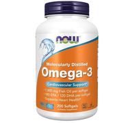 NOW Foods Omega-3 Molecularly Distilled Softgels 200 Softgels