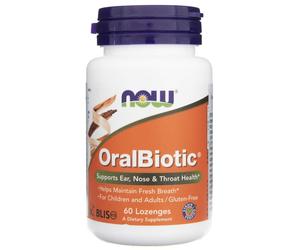 Now Foods OralBiotic Probiotic Lozenges 60 Count Ear Nose Throat Health Support