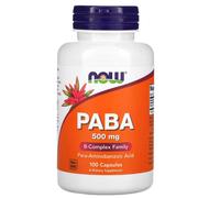 NOW Foods PABA Wellness 500mg Capsules - 100 Capsules