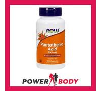 NOW Foods Pantothenic Acid, 500mg, 100 caps