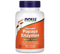 Now Foods - Papaya Enzyme Chewable | Digestive Enzyme Support in Chewable Form - 180 Lozenges